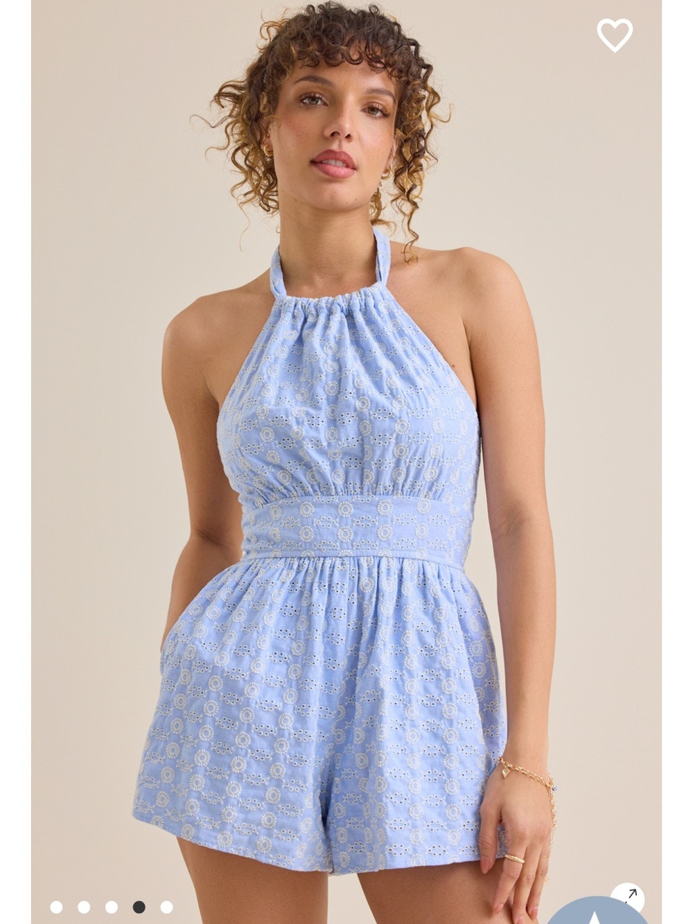 Anya Eyelet Romper new with tags Altar’d state